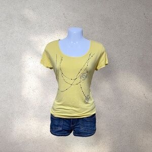 Chanel Yellow Cotton Tee